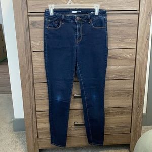 Dark Blue Old Navy Rockstar Super Skinny Jeans